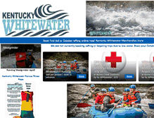 Tablet Screenshot of kentuckywhitewater.com